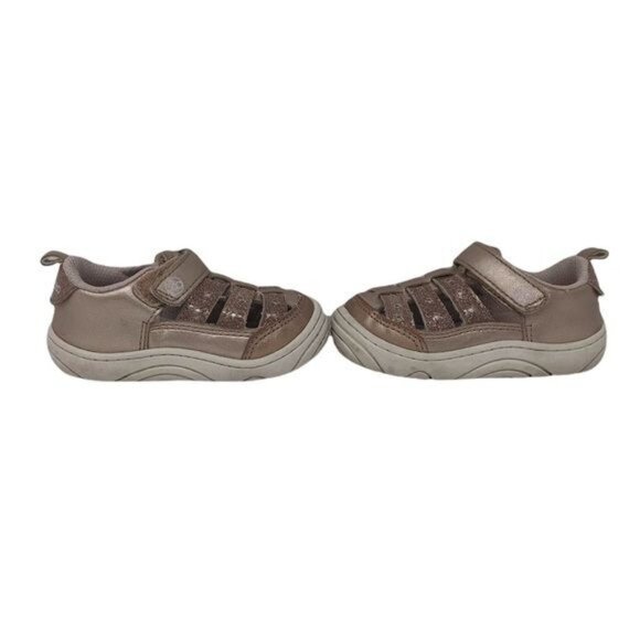 Stride Rite Devany Rose Gold Metallic Sneaker Girls Size 4 Stride Rite  Devany R - Picture 11 of 12